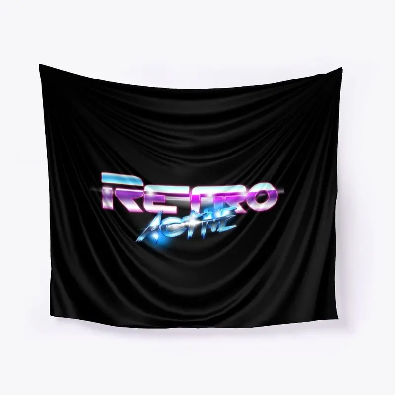 Retro Active Logo Tapestry