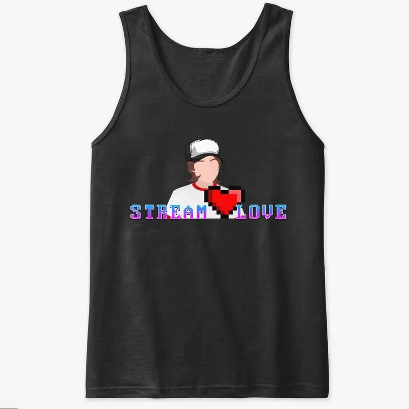 Stream Love with Retro Heart Men's Tank