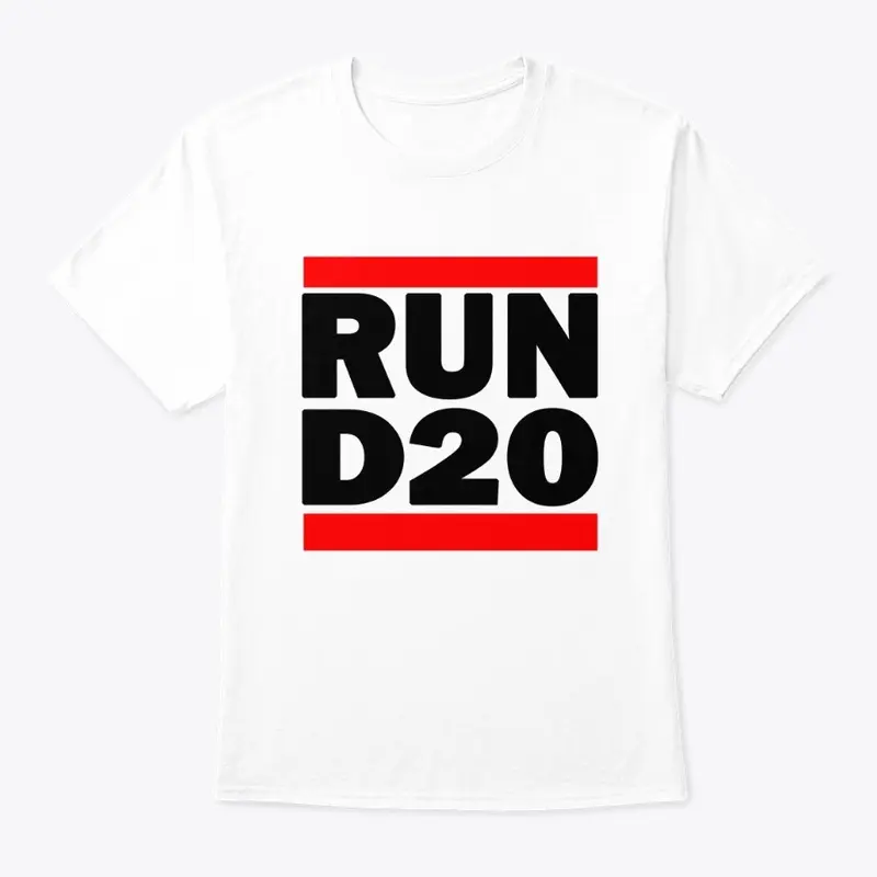 Retro's Run D20 Spoof white